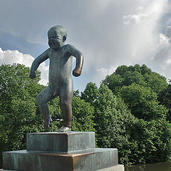 фото "Парк скульптур Густава Вигеллана , Осло. Сердитый малыш"