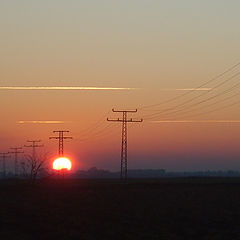 photo "Columns to the sunset"