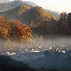 photo "Small village in the autumn"