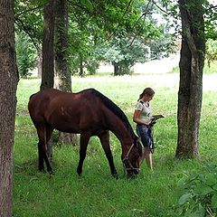фото "Девочка и Лошадь"