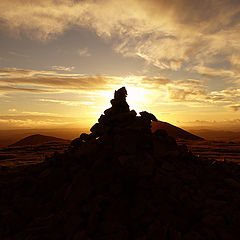 photo "Sunset from the Eildon Hills"