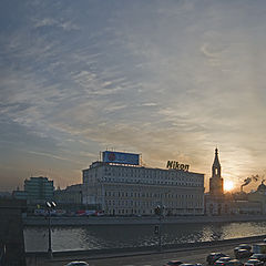 photo "Sunset over Zamoskvorechie."