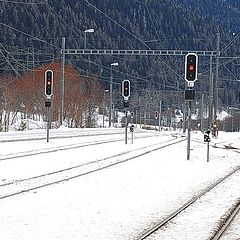 photo "Frozen tracks"