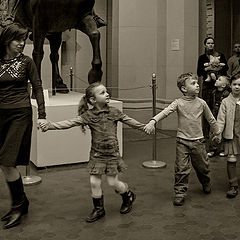 photo "for the first time in the museum"