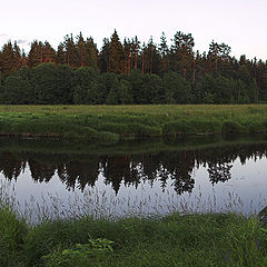 photo "Sunset at Tsna river"