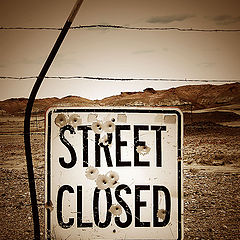 фото ""Улица закрыта" , или на Диком Западе все спокойно..."