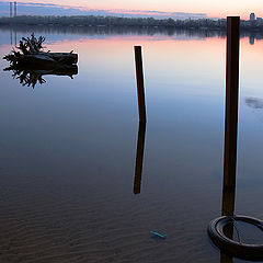 фото "Закат и пень"