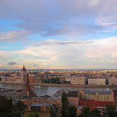 фото "Кусочек радуги над Дунаем"