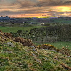 фото "Sunset from Smailholm, Scottish Borders"