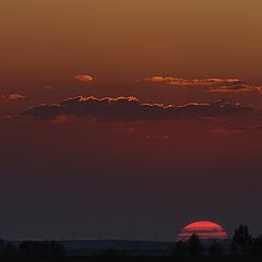 photo "Sunset in a red tone"