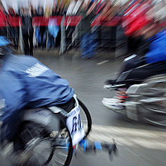 photo "Getting the disabled in wheelchair"