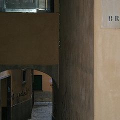 фото "old lanes in old Genoa, Italy"