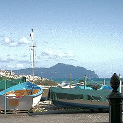 photo "a view of Portofino from Genoa, Italy"