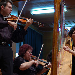 фото "М.Старейшинска(арфа) и Ф.Фрошхамер(цигулка)"