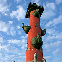 photo "Rostral Columns. St. Petersburg"