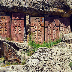 photo "Khachkars of Geghard"