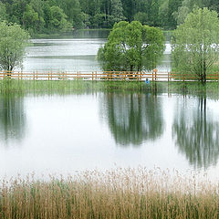 photo "Landscape with fisherman"