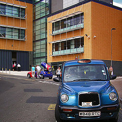 photo "Bristol etude with a taxi and a drink energy"