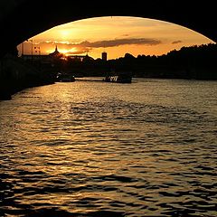 фото "sunset under the bridge"