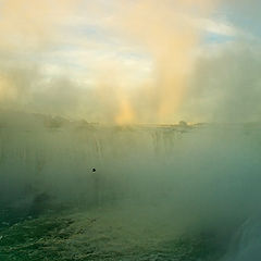 фото "Ниагарский водопад  на закате, Этюд в стиле Айвазовского"