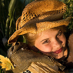 photo "The Scarecrow and the Little Witch"