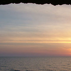 photo "Sunset Ancient Wall Frame"