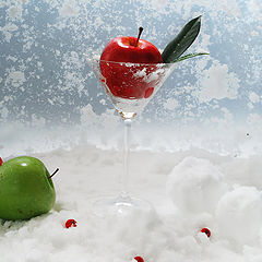 photo "apple in a snow"