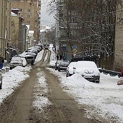 photo "moscow street after snow"