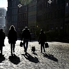 photo "Four strangers and a dog"