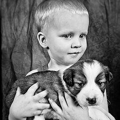 photo "Boy and his pubby."