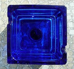 photo "blue ash tray"