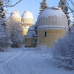 photo "winter in the Pulkovo observatory"