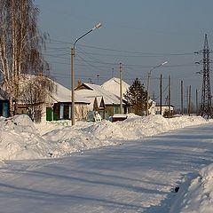 photo "modern siberian village )"