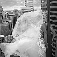 photo "photo glamur foto girl bride Skyscraper"