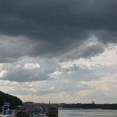 photo "Clouds over the Dnipro river"