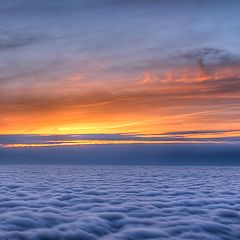 photo "Sunset above a sea of Clouds #3"