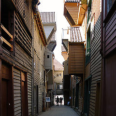 фото "On the medieval street of Bergen"