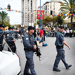 photo "Purim in Israel. Bodyguards of Esther the Quinn"