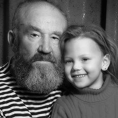 photo "The grandfather with the grand daughter"