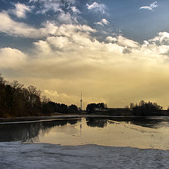 фото "Вечер.Лёд.Вода.Иголка."