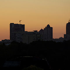 фото "Силуэты большого города"