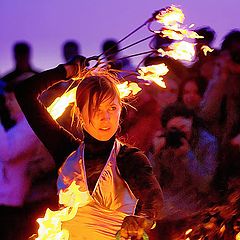 photo "girl and fire"