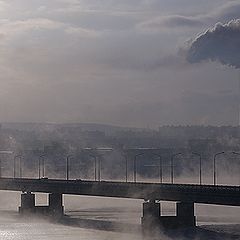 фото "Морозное утро. Мост через Кольский залив."