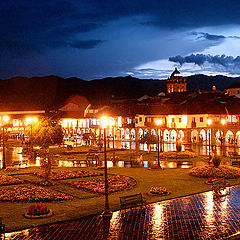 photo "The Plaza de Armas at night. Cusco, Peru."