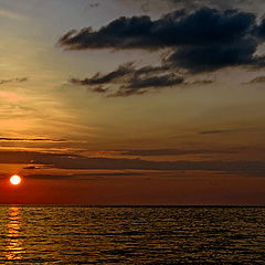 фото "Осенний морской закат"