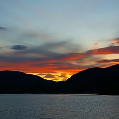 photo "Sunset over a fjord"