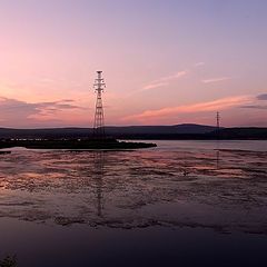 фото "закат на Ангаре"