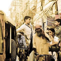 photo "on the street of old delhi"