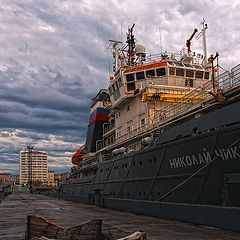 фото "Ночной причал в полярный день"