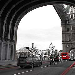 photo "Under an arch of the Tower bridge"
